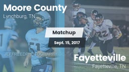 Matchup: Moore County High vs. Fayetteville  2017