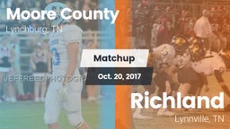 Matchup: Moore County High vs. Richland  2016