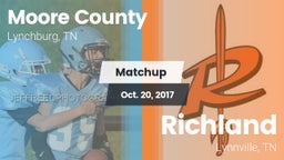 Matchup: Moore County High vs. Richland  2017