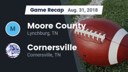 Recap: Moore County  vs. Cornersville  2018