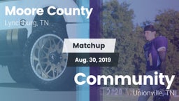 Matchup: Moore County High vs. Community  2019