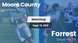 Matchup: Moore County High vs. Forrest  2019