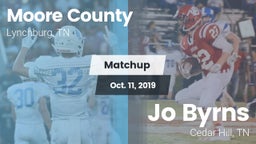 Matchup: Moore County High vs. Jo Byrns  2019