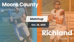 Matchup: Moore County High vs. Richland  2019