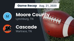 Recap: Moore County  vs. Cascade  2020