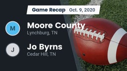 Recap: Moore County  vs. Jo Byrns  2020