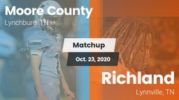 Matchup: Moore County High vs. Richland  2020
