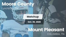 Matchup: Moore County High vs. Mount Pleasant   2020