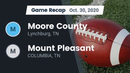 Recap: Moore County  vs. Mount Pleasant   2020