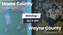 Matchup: Moore County High vs. Wayne County  2020