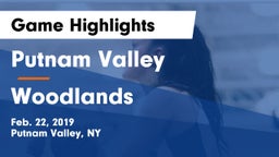 Putnam Valley  vs Woodlands  Game Highlights - Feb. 22, 2019