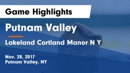 Putnam Valley  vs Lakeland  Cortland Manor N Y Game Highlights - Nov. 28, 2017