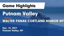 Putnam Valley  vs WALTER PANAS  CORTLAND MANOR NY Game Highlights - Dec. 13, 2017