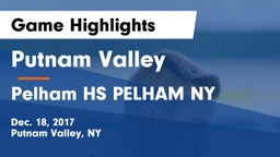 Putnam Valley  vs Pelham HS     PELHAM NY Game Highlights - Dec. 18, 2017