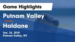 Putnam Valley  vs Haldane  Game Highlights - Jan. 26, 2018