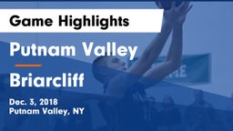Putnam Valley  vs Briarcliff  Game Highlights - Dec. 3, 2018