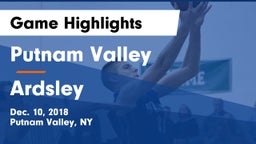 Putnam Valley  vs Ardsley  Game Highlights - Dec. 10, 2018