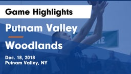 Putnam Valley  vs Woodlands  Game Highlights - Dec. 18, 2018