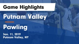 Putnam Valley  vs Pawling  Game Highlights - Jan. 11, 2019