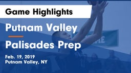 Putnam Valley  vs Palisades Prep Game Highlights - Feb. 19, 2019