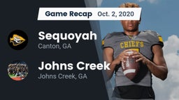 Recap: Sequoyah  vs. Johns Creek  2020