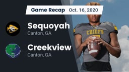 Recap: Sequoyah  vs. Creekview  2020