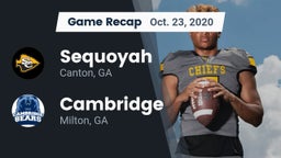 Recap: Sequoyah  vs. Cambridge  2020