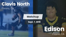 Matchup: Clovis North High vs. Edison  2018
