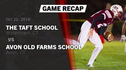 Recap: The Taft School vs. Avon Old Farms School 2016