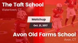 Matchup: The Taft School vs. Avon Old Farms School 2017