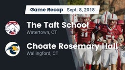 Recap: The Taft School vs. Choate Rosemary Hall  2018