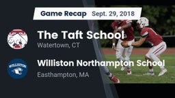 Recap: The Taft School vs. Williston Northampton School 2018