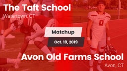 Matchup: The Taft School vs. Avon Old Farms School 2019