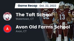 Recap: The Taft School vs. Avon Old Farms School 2022