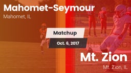 Matchup: Mahomet-Seymour vs. Mt. Zion  2017