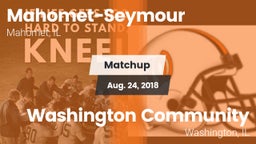 Matchup: Mahomet-Seymour vs. Washington Community  2018