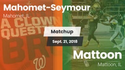 Matchup: Mahomet-Seymour vs. Mattoon  2018