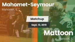Matchup: Mahomet-Seymour vs. Mattoon  2019