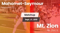 Matchup: Mahomet-Seymour vs. Mt. Zion  2019