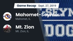 Recap: Mahomet-Seymour  vs. Mt. Zion  2019