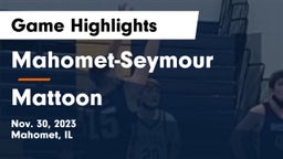 Mahomet-Seymour  vs Mattoon  Game Highlights - Nov. 30, 2023