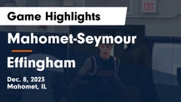 Mahomet-Seymour  vs Effingham  Game Highlights - Dec. 8, 2023