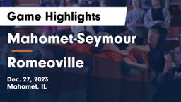 Mahomet-Seymour  vs Romeoville  Game Highlights - Dec. 27, 2023