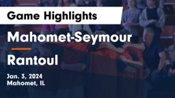 Mahomet-Seymour  vs Rantoul  Game Highlights - Jan. 3, 2024