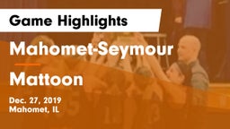 Mahomet-Seymour  vs Mattoon  Game Highlights - Dec. 27, 2019
