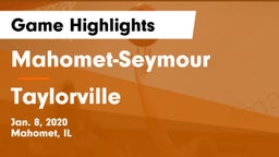 Mahomet-Seymour  vs Taylorville  Game Highlights - Jan. 8, 2020