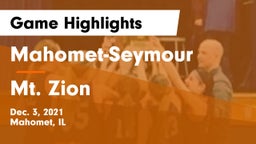 Mahomet-Seymour  vs Mt. Zion  Game Highlights - Dec. 3, 2021