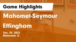 Mahomet-Seymour  vs Effingham  Game Highlights - Jan. 29, 2022