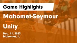 Mahomet-Seymour  vs Unity  Game Highlights - Dec. 11, 2023