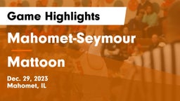 Mahomet-Seymour  vs Mattoon  Game Highlights - Dec. 29, 2023